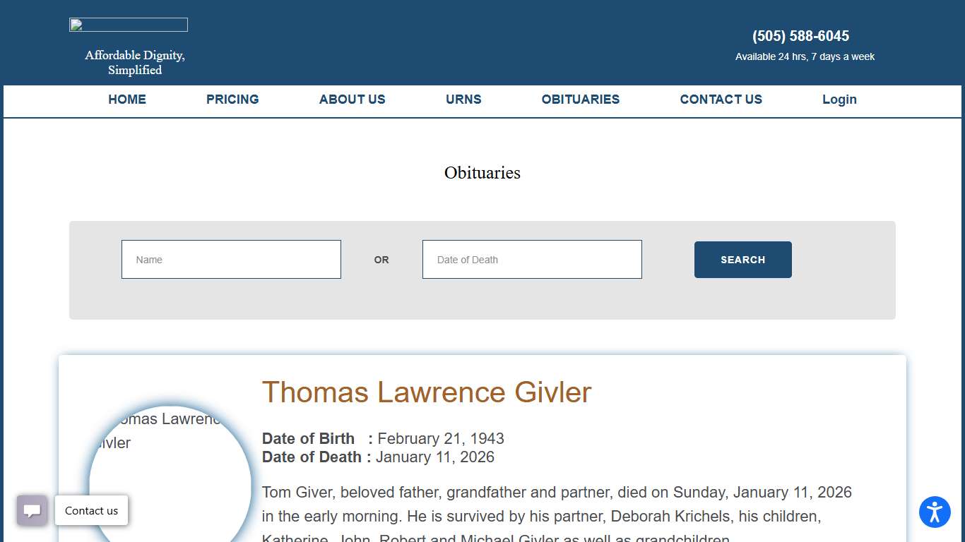 New Mexico Cremation Service